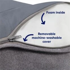 Frisco Plush Orthopedic Bolster Dog Bed W/Removable Cover -Frisco 129511 PT2. AC SS1800 V1700243664