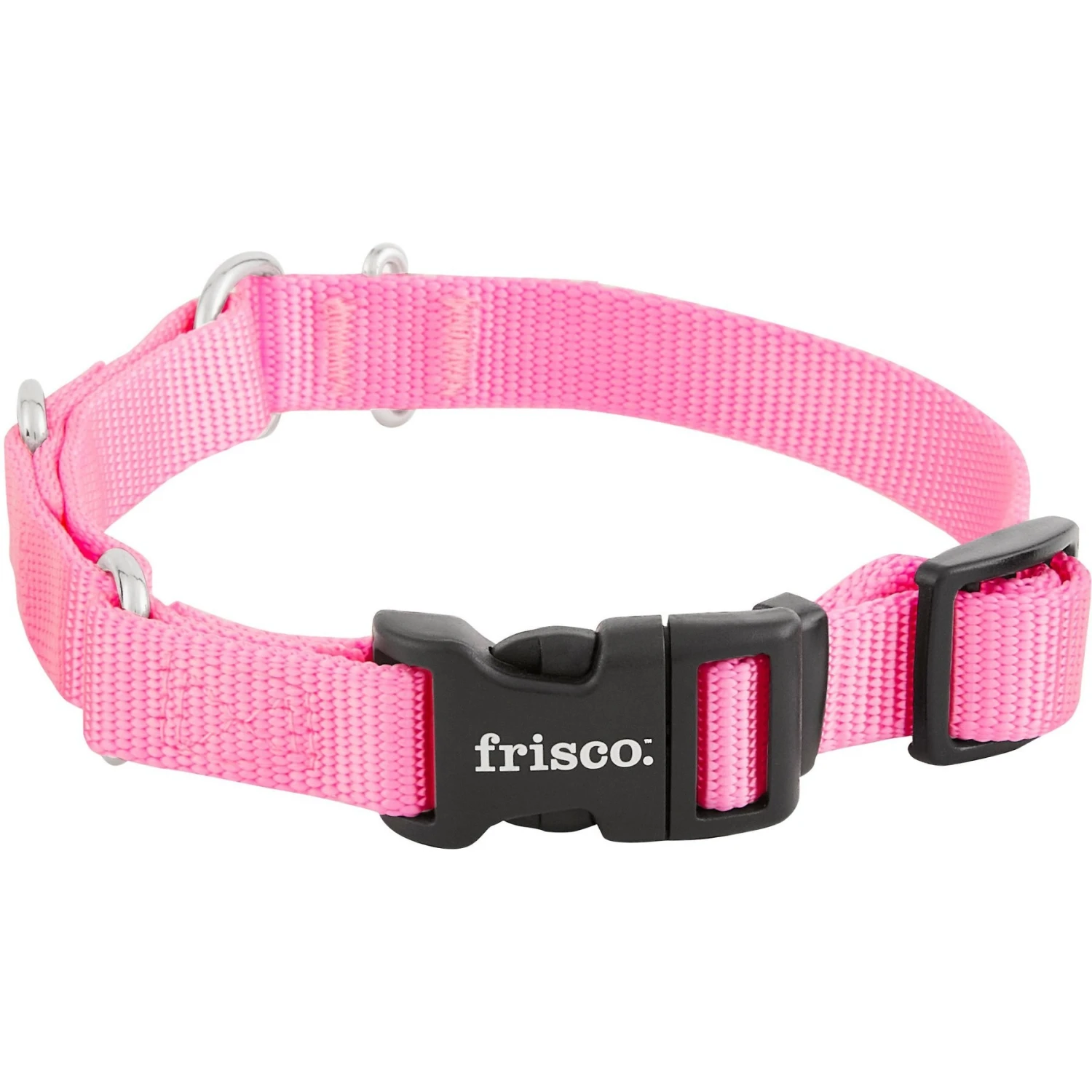 Frisco Solid Nylon Martingale Dog Collar With Buckle 6 Frisco Solid Nylon Martingale Dog Collar With Buckle - Image 4