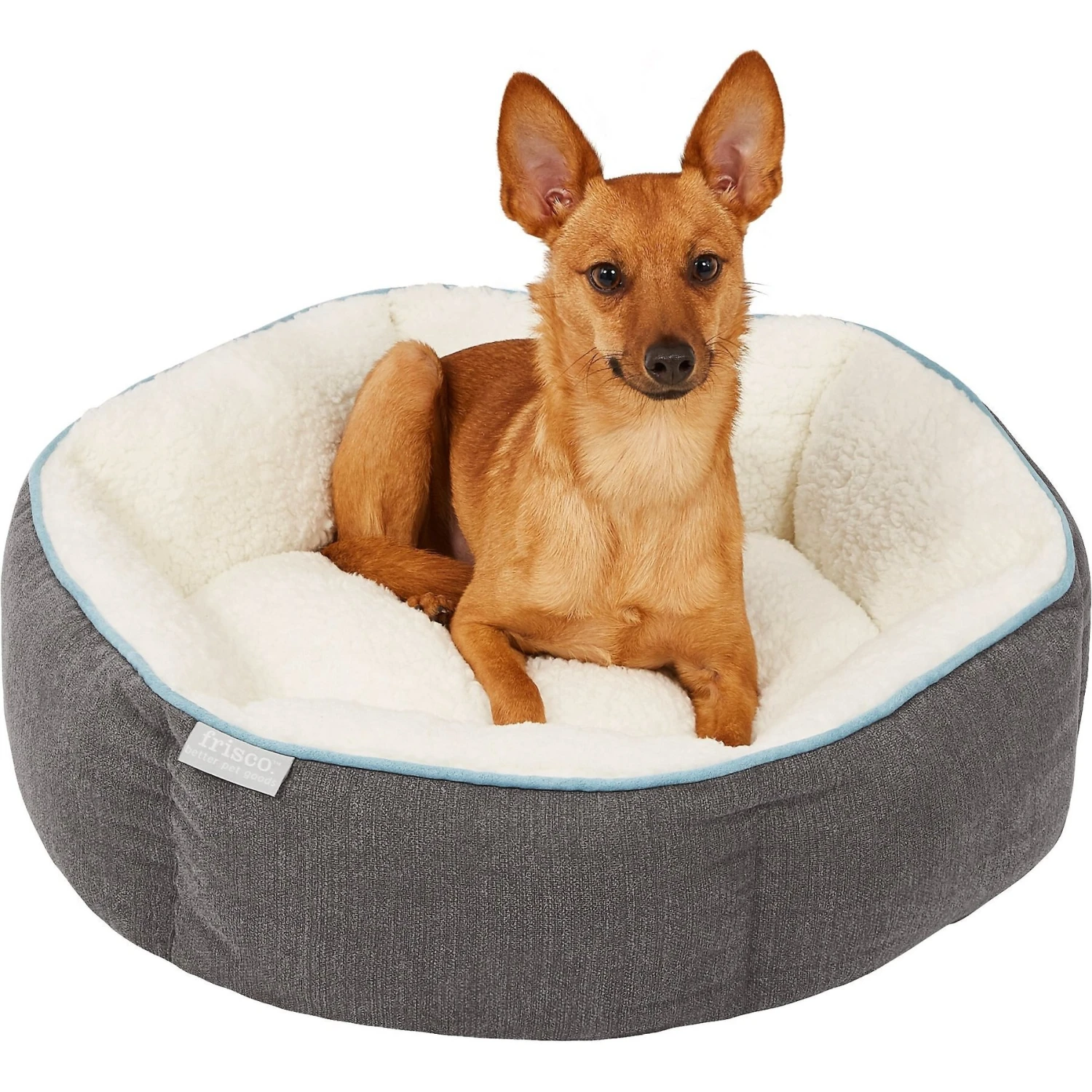 Frisco Sherpa Hexagon Bolster Cat & Dog Bed 7 Frisco Sherpa Hexagon Bolster Cat & Dog Bed - Image 5