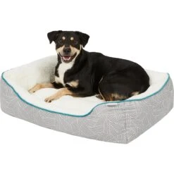 Frisco Sherpa Rectangular Bolster Cat & Dog Bed 11 Frisco Sherpa Rectangular Bolster Cat & Dog Bed -Frisco 144851 PT4. AC SS1800 V1578442937