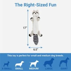 Frisco Raccoon Skinny Plush Squeaky Dog Toy 7 Frisco Raccoon Skinny Plush Squeaky Dog Toy -Frisco 147045 PT2. AC SS1800 V1539205484