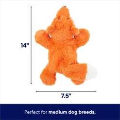 Frisco Fox Plush With Inside Rope Squeaky Dog Toy -Frisco 147065 PT1. AC SS1800 V1692020095