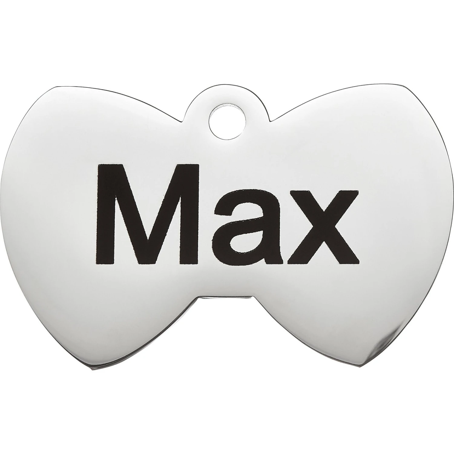 Frisco Stainless Steel Personalized Dog & Cat ID Tag, Bow Tie 5 Frisco Stainless Steel Personalized Dog & Cat ID Tag, Bow Tie - Image 3