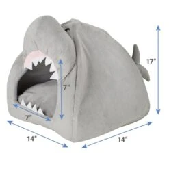 Frisco Novelty Shark Covered Cat & Dog Bed -Frisco 165339 PT3. AC SS1800 V1627580569