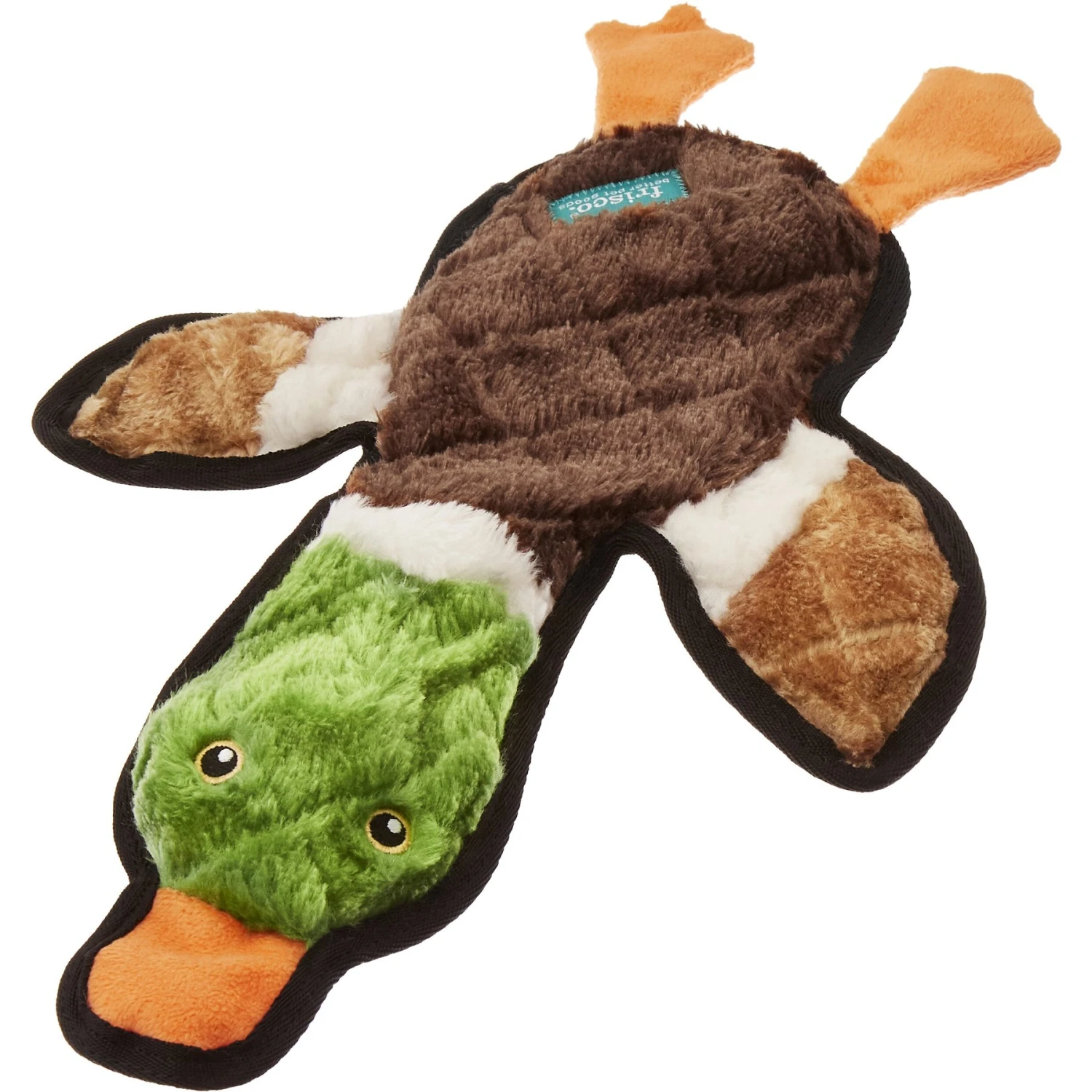 Frisco Mallard Stuffing-Free Flat Plush Squeaky Dog Toy 3 Frisco Mallard Stuffing-Free Flat Plush Squeaky Dog Toy