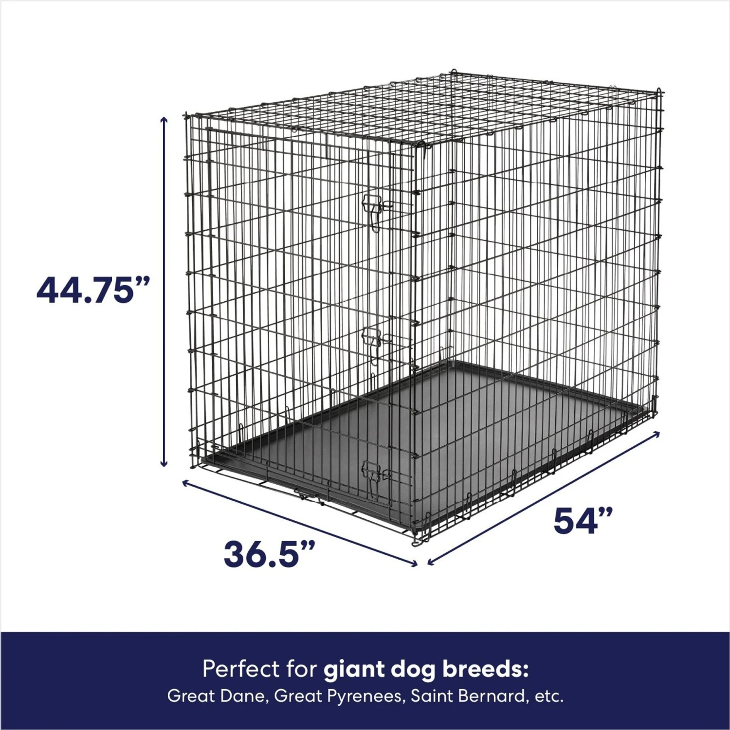 Frisco Heavy Duty Single Door Wire Dog Crate 4 Frisco Heavy Duty Single Door Wire Dog Crate - Image 2