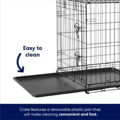 Frisco Fold & Carry Double Door Collapsible Wire Dog Crate & Mat Kit -Frisco 212633 PT4. AC SS1800 V1667229187