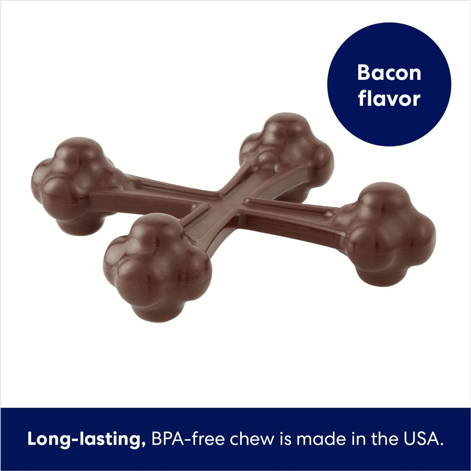 Frisco Bacon Flavor Tough Nylon Dog Chew Toy 5 Frisco Bacon Flavor Tough Nylon Dog Chew Toy - Image 3