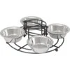 Frisco Multi Pet Feeding 4-Bowls Stainless Steel Dog & Cat Bowls, 0.5 Cup -Frisco 213787 MAIN. AC SS1800 V1598450204