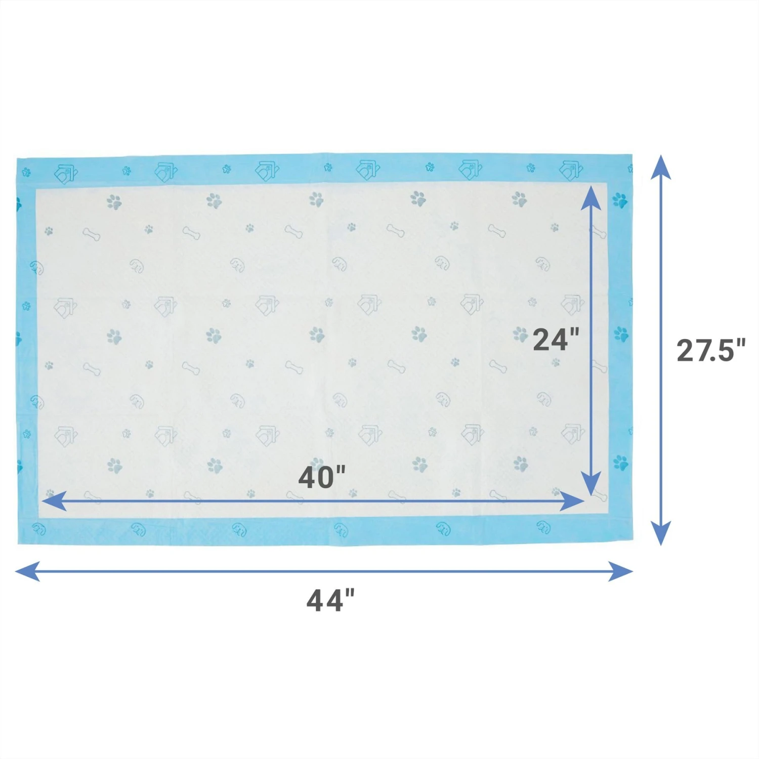 Frisco Premium Giant Printed Dog Training & Potty Pads, 27.5 X 44-in, Unscented 5 Frisco Premium Giant Printed Dog Training & Potty Pads, 27.5 X 44-in, Unscented - Image 3