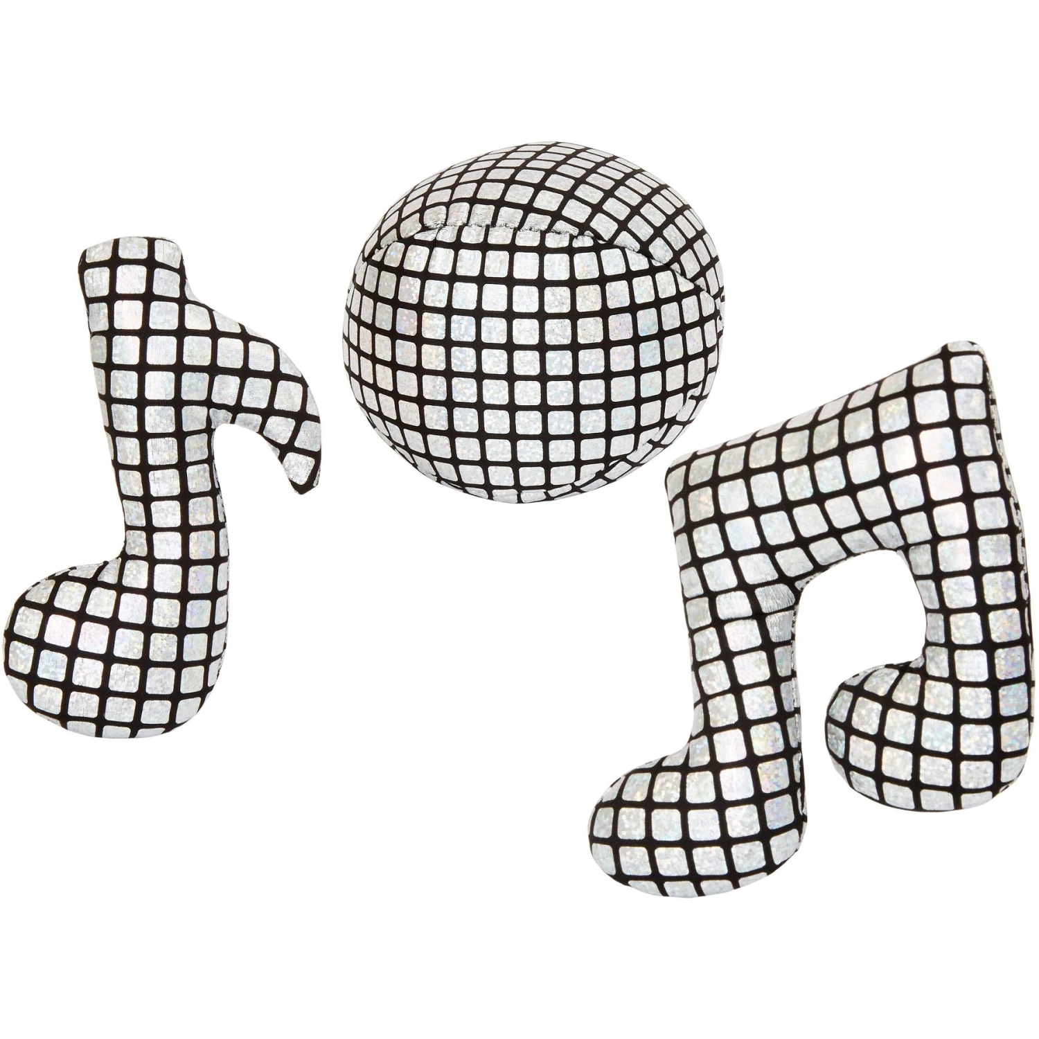 Frisco Retro Plush Squeaky Disco Dog Toy 3 Frisco Retro Plush Squeaky Disco Dog Toy