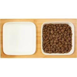 Frisco Square Melamine Dog & Cat Bowl Set With Bamboo Stand 12 Frisco Square Melamine Dog & Cat Bowl Set With Bamboo Stand -Frisco 232076 PT3. AC SS1800 V1605145031