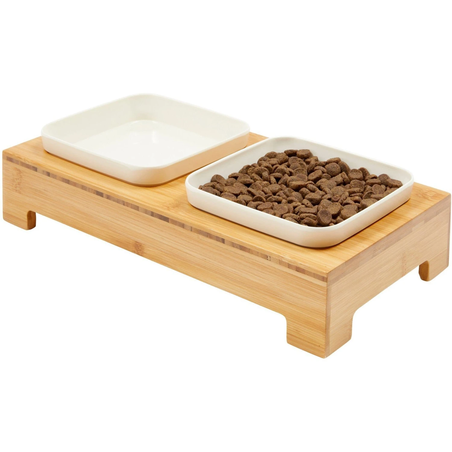 Frisco Square Melamine Dog & Cat Bowl Set With Bamboo Stand 8 Frisco Square Melamine Dog & Cat Bowl Set With Bamboo Stand - Image 6