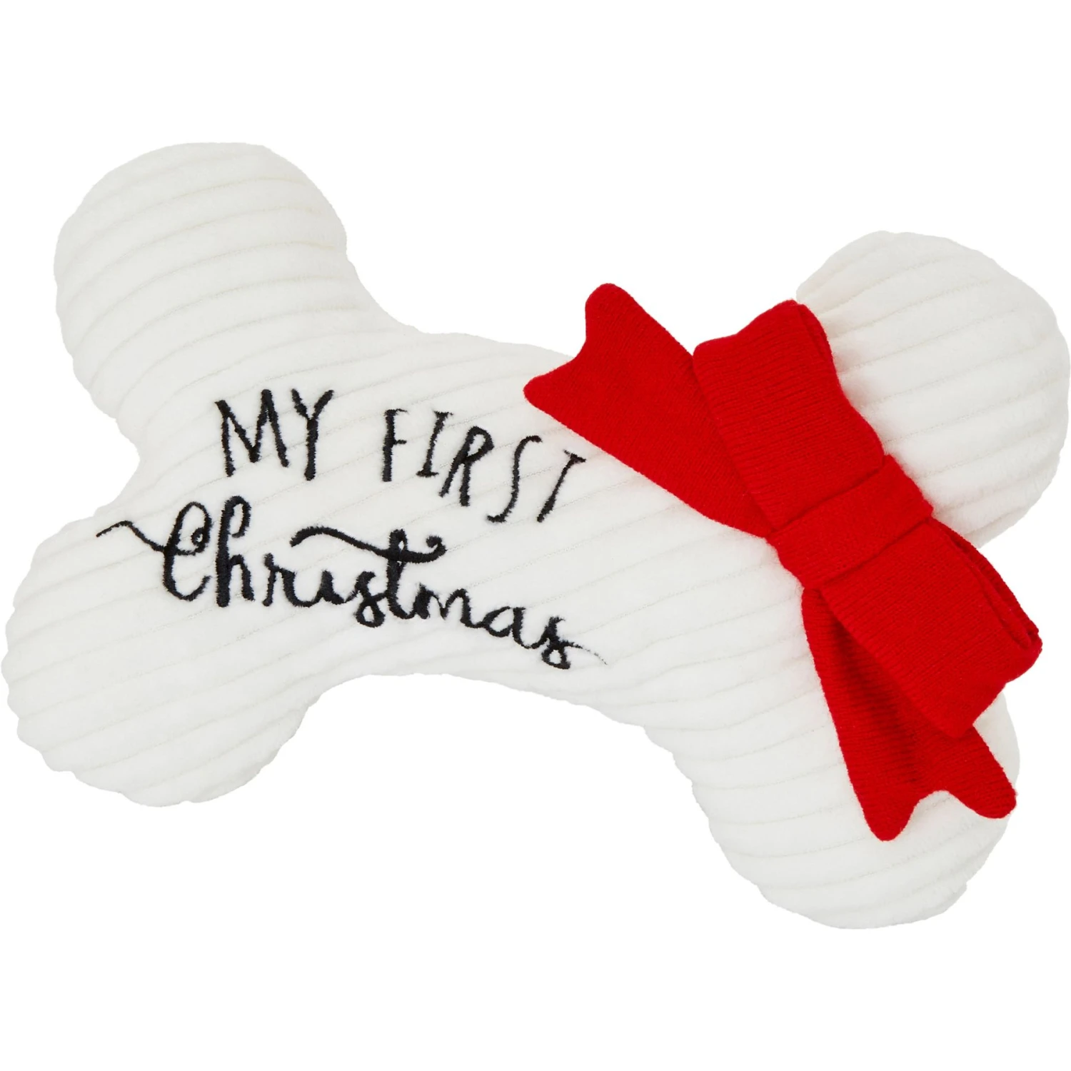 Frisco Holiday My First Christmas Bone Plush Squeaky Dog Toy 3 Frisco Holiday My First Christmas Bone Plush Squeaky Dog Toy
