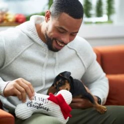 Frisco Holiday My First Christmas Bone Plush Squeaky Dog Toy 10 Frisco Holiday My First Christmas Bone Plush Squeaky Dog Toy -Frisco 233166 PT2. AC SS1800 V1601304755