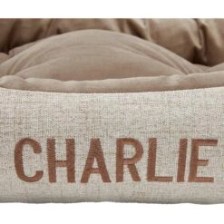 Frisco Rectangular Personalized Bolster Dog Bed W/Removable Cover, Beige, Large 13 Frisco Rectangular Personalized Bolster Dog Bed W/Removable Cover, Beige, Large -Frisco 234948 PT3. AC SS1800 V1600208174