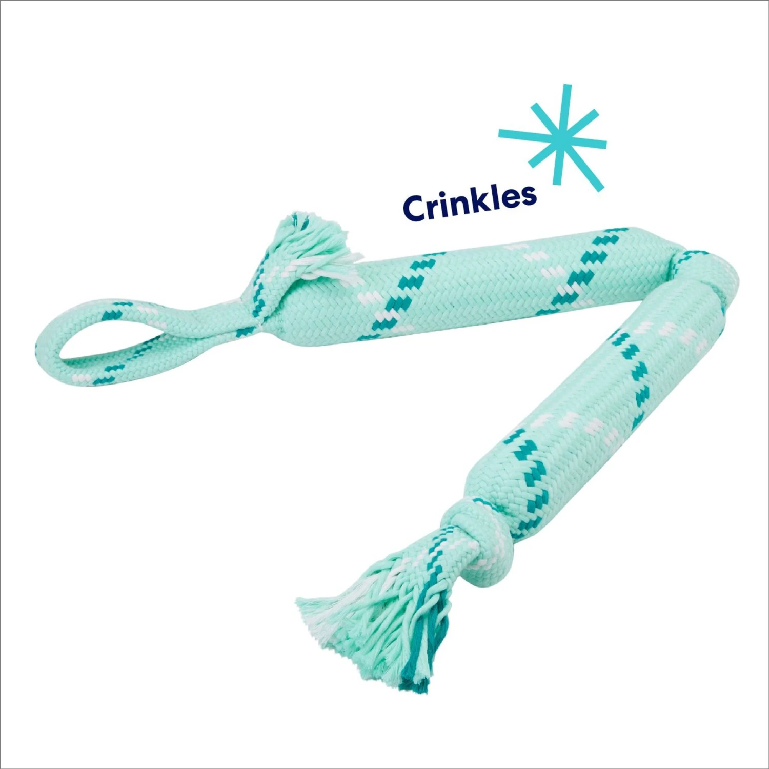 Frisco Double Fun Rope Crinkle Fetch Dog Toy 5 Frisco Double Fun Rope Crinkle Fetch Dog Toy - Image 3
