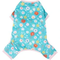 Frisco Teal Floral Dog & Cat Jersey PJs -Frisco 249132 PT3. AC SS1800 V1614006122