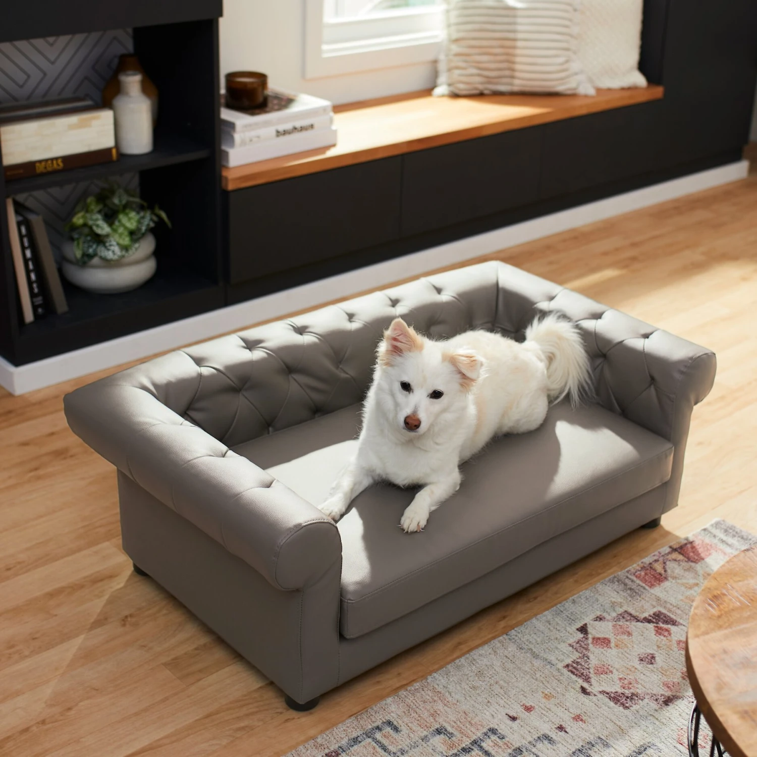 Frisco Leatherette Sofa Pet Bed 3 Frisco Leatherette Sofa Pet Bed