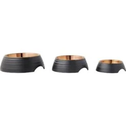 Frisco Matte Black Design Light Copper Stainless Steel Dog & Cat Bowl -Frisco 253051 PT6. AC SS1800 V1616526393