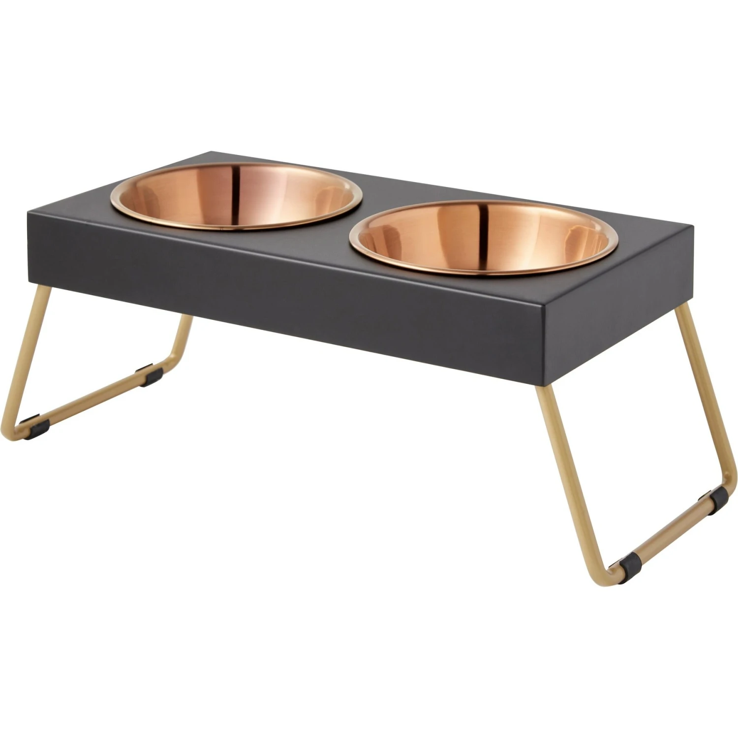 Frisco Copper Stainless Steel Elevated Foldable Double Dog & Cat Bowls 9 Frisco Copper Stainless Steel Elevated Foldable Double Dog & Cat Bowls - Image 7