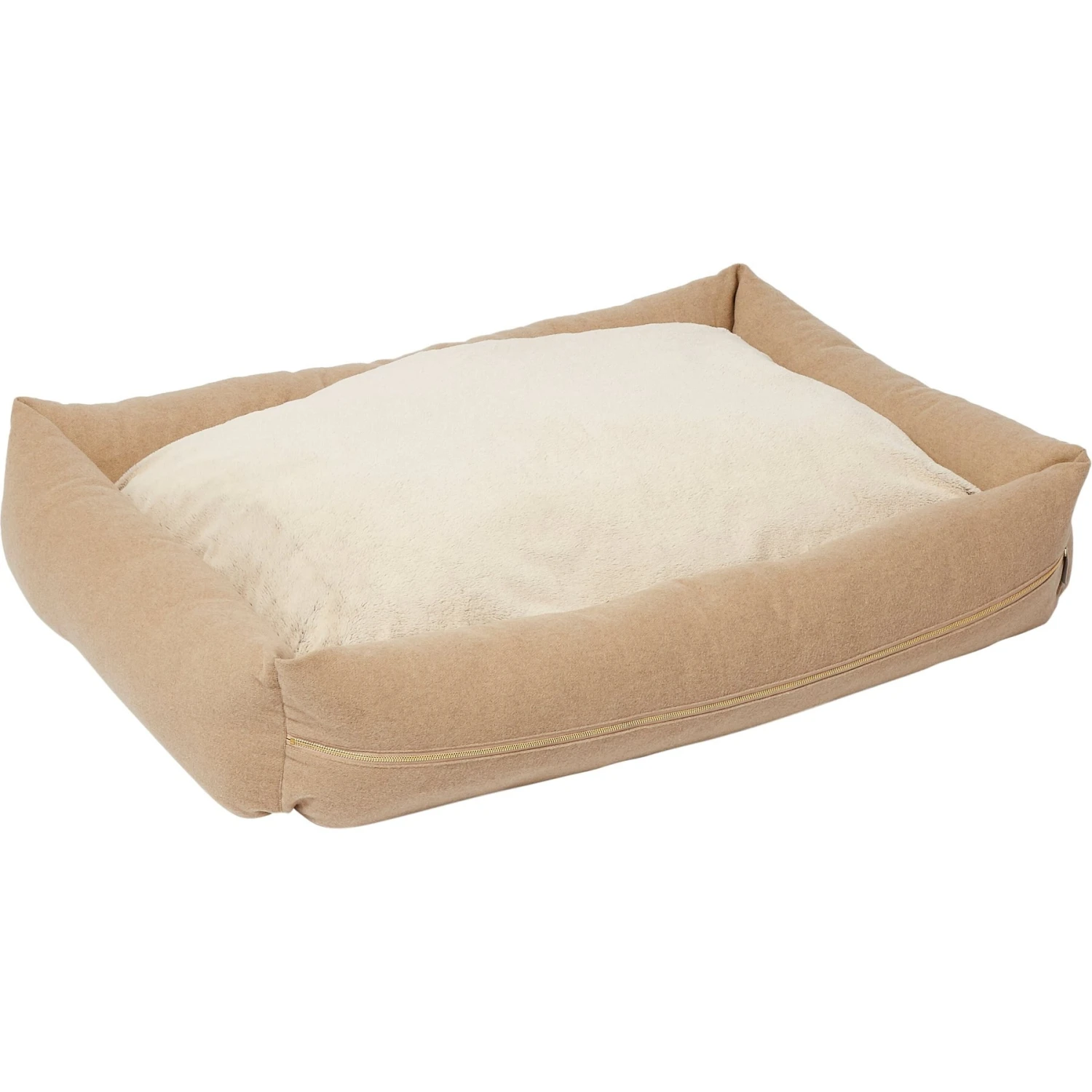 Frisco Faux Felt Reversible Modern Zipper Bolster Cat & Dog Bed 5 Frisco Faux Felt Reversible Modern Zipper Bolster Cat & Dog Bed - Image 3