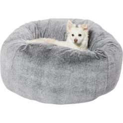 Frisco Plush Pouf Pillow Cat & Dog Bed -Frisco 255195 PT2. AC SS1800 V1616076741