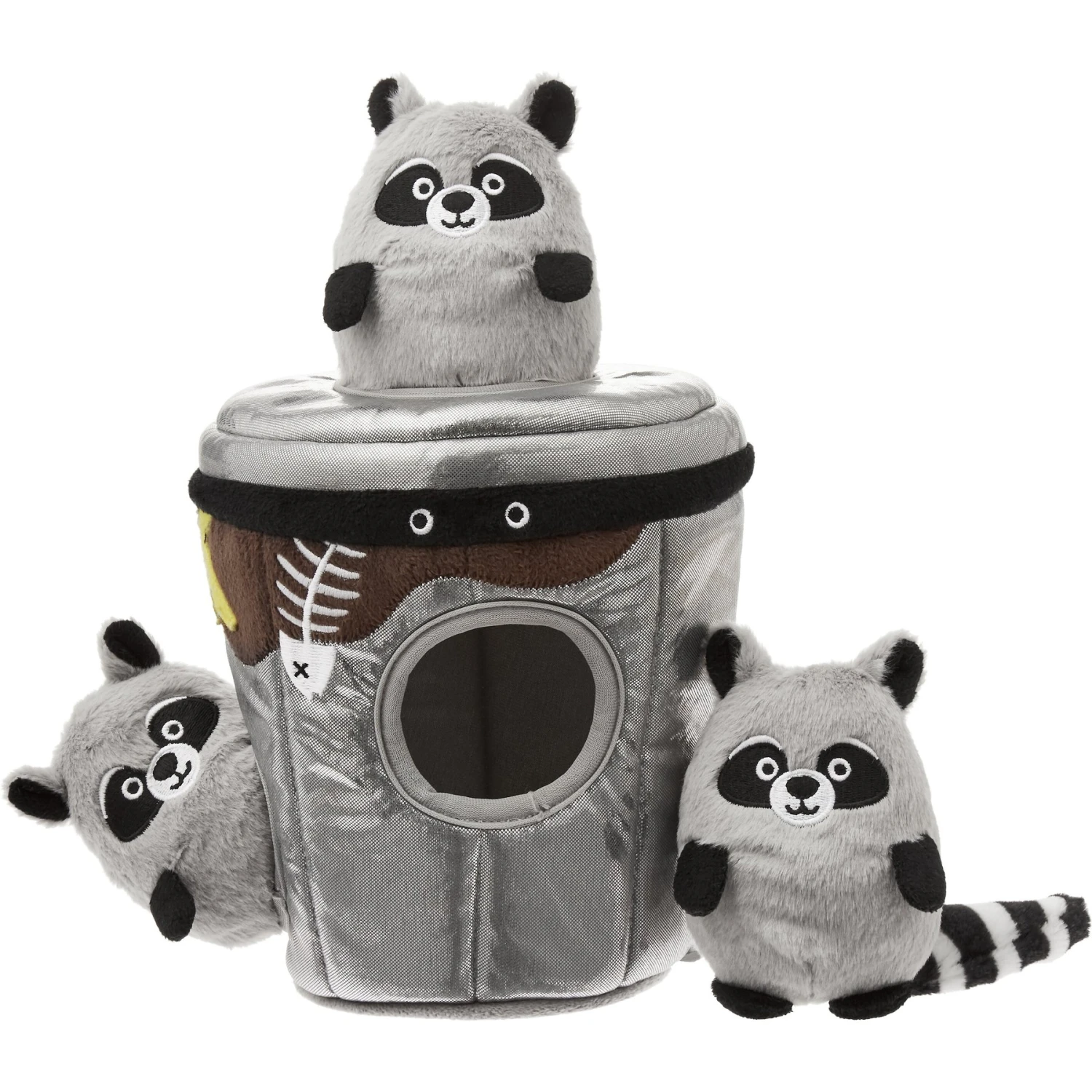 Frisco Trash Can & Raccoons Hide & Seek Puzzle Plush Squeaky Dog Toy & Frisco Trash Can & Raccoons Hide & Seek Puzzle Plush Squeaky Dog Toy Refills 4 Frisco Trash Can & Raccoons Hide & Seek Puzzle Plush Squeaky Dog Toy & Frisco Trash Can & Raccoons Hide & Seek Puzzle Plush Squeaky Dog Toy Refills - Image 2