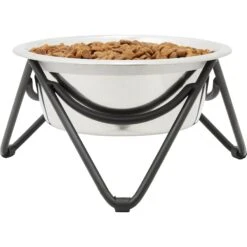 Frisco Triangle Iron Non-Skid Elevated Dog & Cat Bowl -Frisco 257155 PT2. AC SS1800 V1615312981