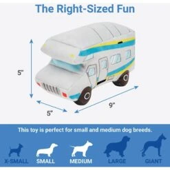 Frisco Road Trip Camper Van Plush Squeaky Dog Toy -Frisco 261984 PT1. AC SS1800 V1623698256