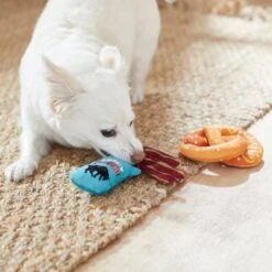 Frisco Road Trip Jerky & Pretzel Plush Squeaky Dog Toy, 2 Count -Frisco 262012 PT3. AC SS1800 V1619792018