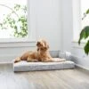 Frisco Faux Linen Corner Personalized Bolster Dog Bed W/Removable Cover, Harbour Blue, L 1 Frisco Faux Linen Corner Personalized Bolster Dog Bed W/Removable Cover, Harbour Blue, L -Frisco 262160 MAIN. AC SS1800 V1615828333