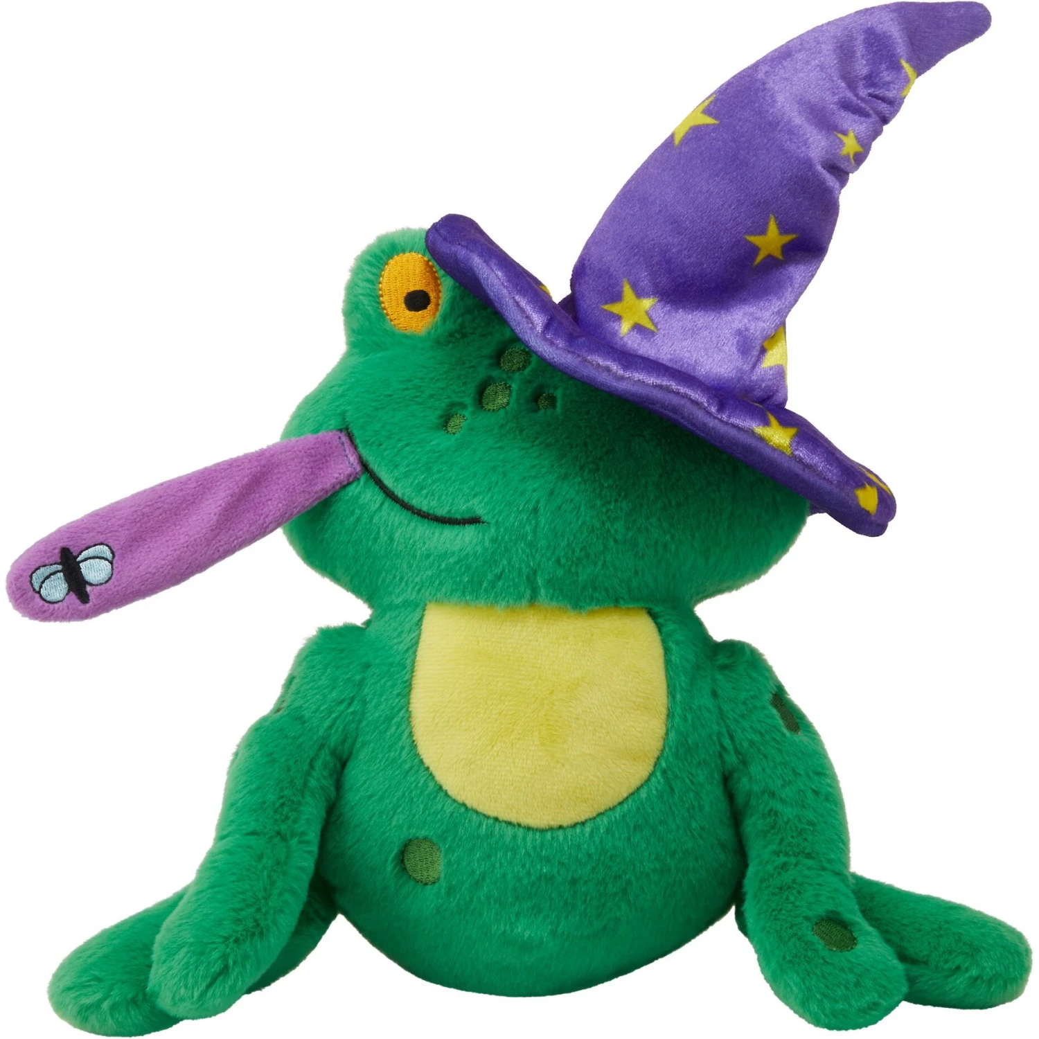 Frisco Magic Wizard Frog Plush Squeaky Dog Toy 3 Frisco Magic Wizard Frog Plush Squeaky Dog Toy