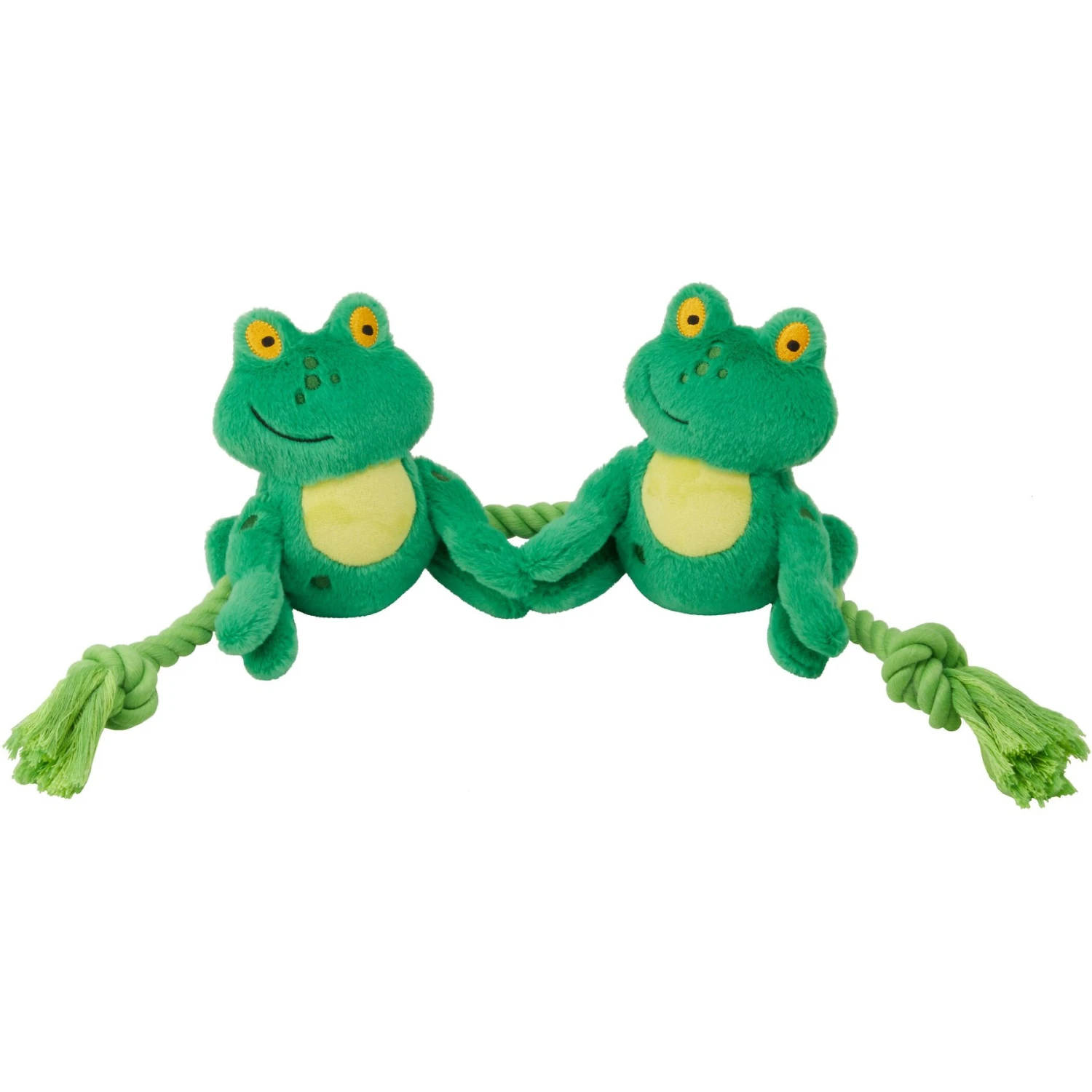 Frisco Magic Frog Plush With Rope Squeaky Dog Toy 3 Frisco Magic Frog Plush With Rope Squeaky Dog Toy