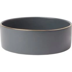 Frisco 24 Frisco Modern Gold Rim Ceramic Dog & Cat Bowl