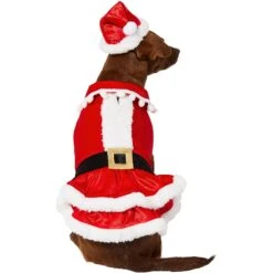 Frisco Mrs. Claus Dog & Cat Costume -Frisco 276150 PT3. AC SS1800 V1631572139