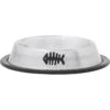 Frisco Fish Print Non-Skid Stainless Steel Dish Cat Bowl 2 Frisco Fish Print Non-Skid Stainless Steel Dish Cat Bowl -Frisco 277583 MAIN. AC SS1800 V1627933347