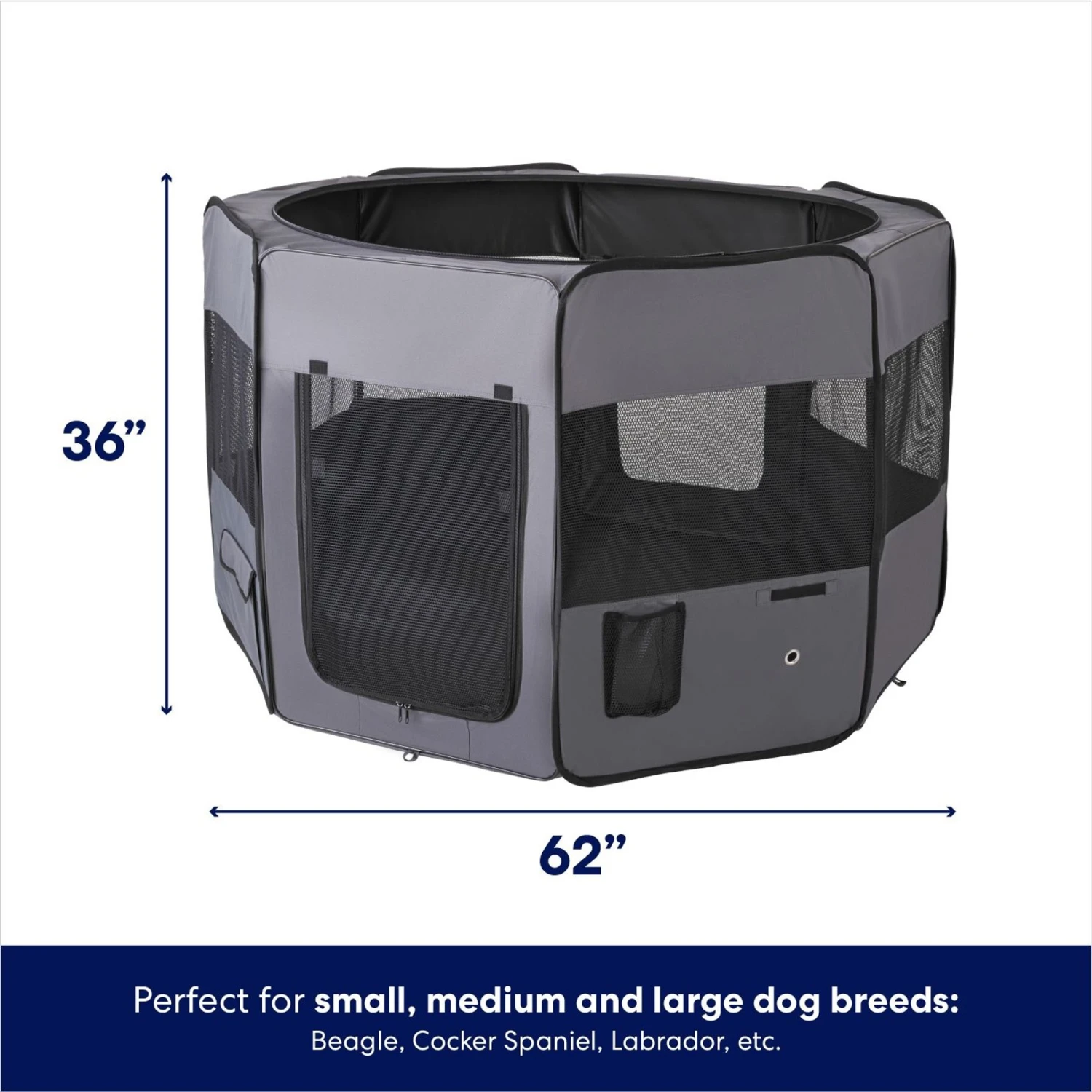 Frisco Soft-Sided Dog, Cat & Small Pet Exercise Playpen 4 Frisco Soft-Sided Dog, Cat & Small Pet Exercise Playpen - Image 2