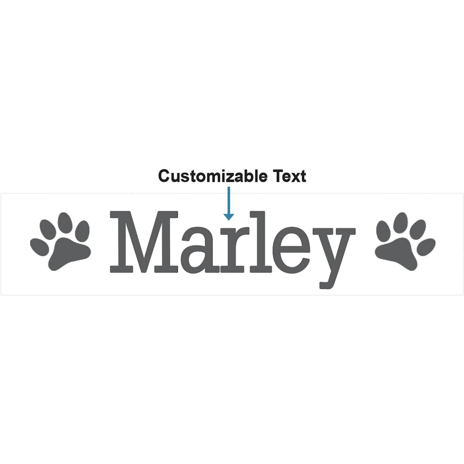 Frisco Paw Print Ceramic Personalized Dog Bowl 4 Frisco Paw Print Ceramic Personalized Dog Bowl - Image 2