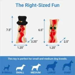 Frisco Holiday Bacon Plush Squeaky Dog Toy, 2 Count 6 Frisco Holiday Bacon Plush Squeaky Dog Toy, 2 Count -Frisco 287143 PT1. AC SS1800 V1637787992