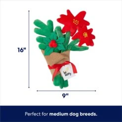 Frisco Flower Bouquet Plush Squeaky Dog Toy -Frisco 287163 PT1. AC SS1800 V1694809430