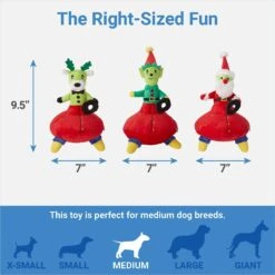 Frisco Holiday Alien Santa & Friends UFO's Plush Squeaky Dog Toy, 3 Count 6 Frisco Holiday Alien Santa & Friends UFO's Plush Squeaky Dog Toy, 3 Count -Frisco 287199 PT1. AC SS1800 V1637704648