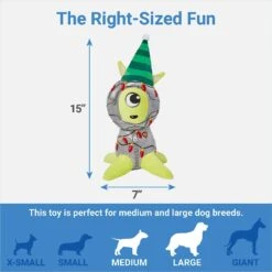 Frisco Holiday Alien Plush Squeaky Dog Toy 6 Frisco Holiday Alien Plush Squeaky Dog Toy -Frisco 287201 PT1. AC SS1800 V1637704665