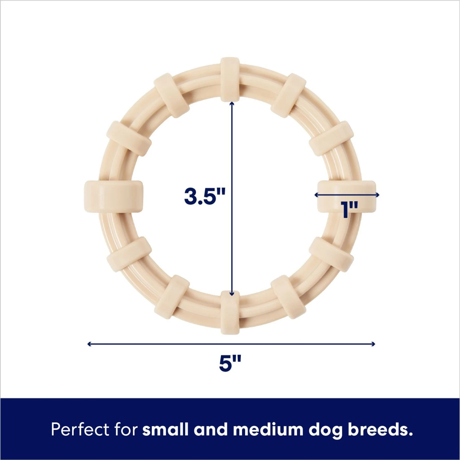 Frisco Ring Tough Nylon Chew Dog Toy, Chicken Flavor 4 Frisco Ring Tough Nylon Chew Dog Toy, Chicken Flavor - Image 2