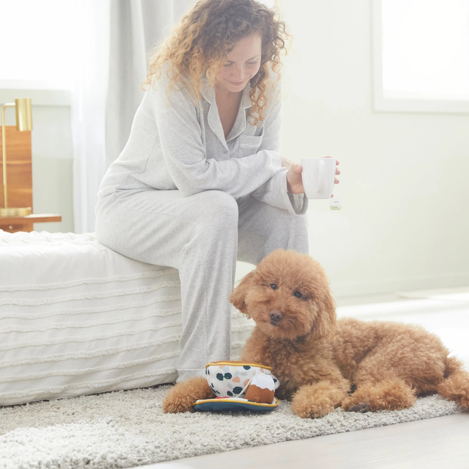 Frisco Brunch Teacup Plush Squeaky Dog Toy 5 Frisco Brunch Teacup Plush Squeaky Dog Toy - Image 3