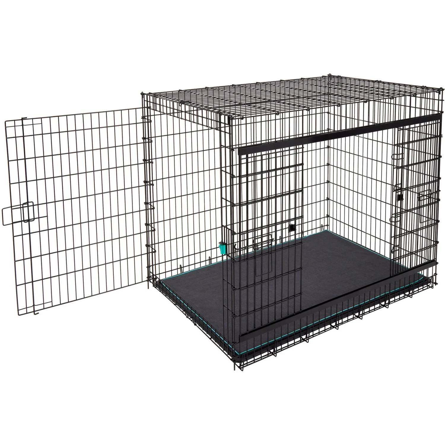Frisco Heavy Duty Enhanced Lock Sliding Double Door Fold & Carry Wire Dog Crate & Mat Kit, 54 Inch 9 Frisco Heavy Duty Enhanced Lock Sliding Double Door Fold & Carry Wire Dog Crate & Mat Kit, 54 Inch - Image 7
