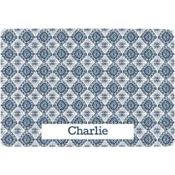 Frisco Boho Damask Personalized Dog & Cat Placemat