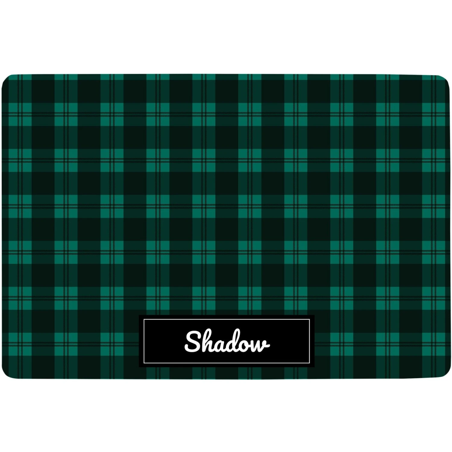 Frisco Plaid Personalized Dog & Cat Placemat 3 Frisco Plaid Personalized Dog & Cat Placemat