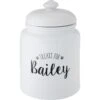 Frisco Ceramic "Treats For" Personalized Treat Jar, 13 Cup, 104oz -Frisco 301185 MAIN. AC SS1800 V1630737396