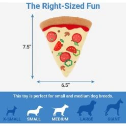 Frisco Pizza Slice Plush Squeaky Dog Toy & Frisco Taco Plush Squeaky Dog Toy -Frisco 302494 PT2. AC SS1800 V1623058354